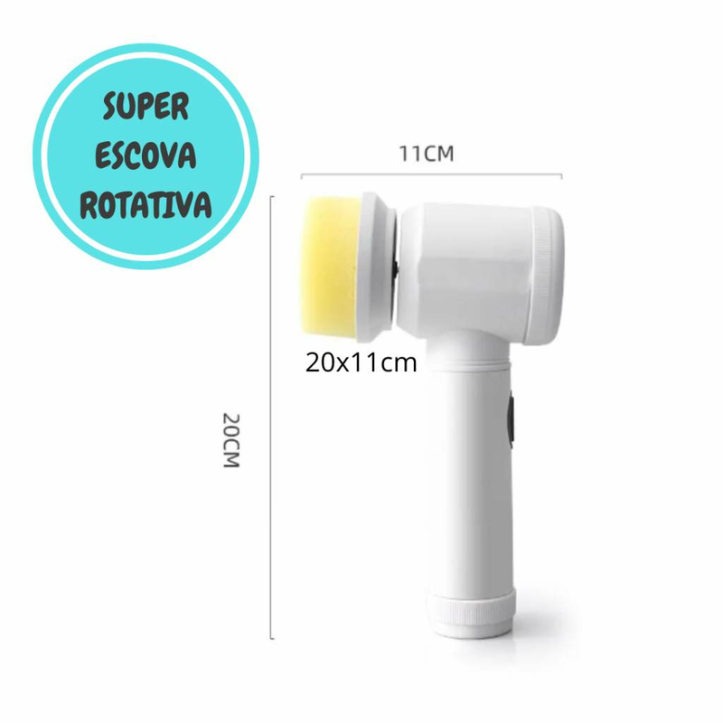 Escova de Limpeza Elétrica Multifuncional Sem Fio