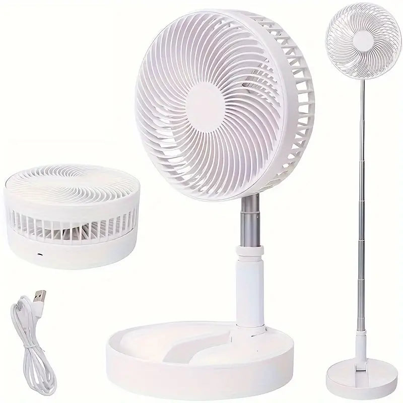 Ventilador Portátil Recarregável com Altura Ajustável