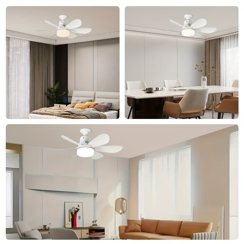 Ventilador de Teto Inteligente com Controle Remoto e Luz LED Ajustável