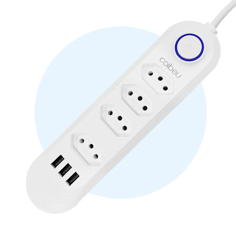 Extensão de tomada de energia USB de 2M