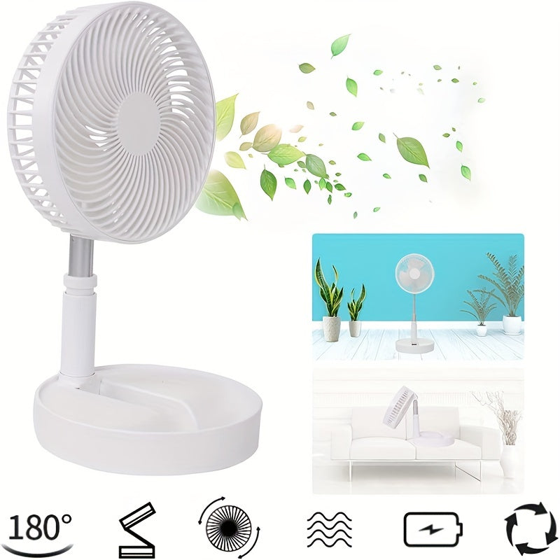 Ventilador portátil recarregável com altura ajustável